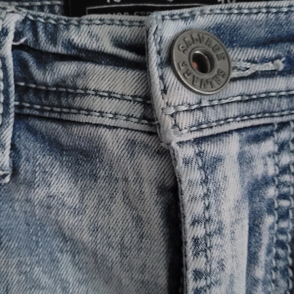 MEN'S SALVAGE JEANS FROM BUCKLE,Light Blue Sz 32 Regular Slim Fit. READ POST. - Picture 4 of 15